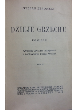 Dzieje grzechu tom II, 1913r.