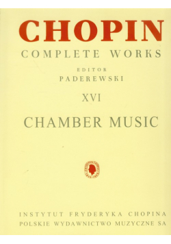 Utwory kameralne CW XVI Chopin