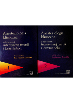 Anestezjologia kliniczna Tom 1 do 2
