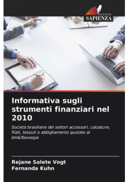 Informativa sugli strumenti finanziari nel 2010