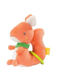 Grzechotka Miękka Wiewiórka 14 cm