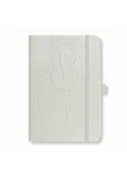 Notes Ivory A6 Flaming Biały kratka