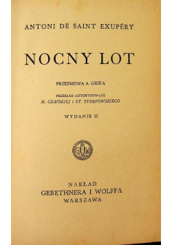Nocny lot 1935 r.