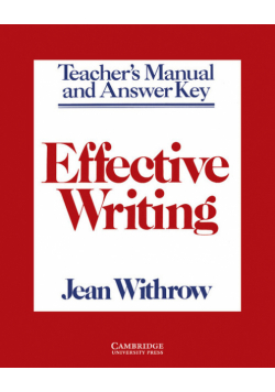 Effective Writing Teacher's Manual