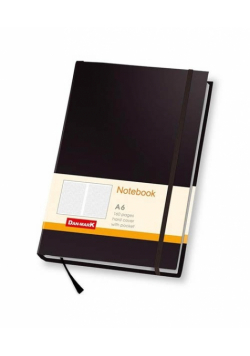 Notes Milano A6 80 kartek w kratkę czarny
