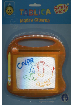Tablica znikopis Mądra Główka pomarańczowy