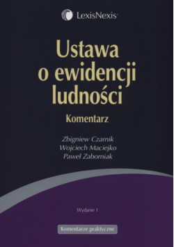 Ustawa o ewidencji ludności. Komentarz