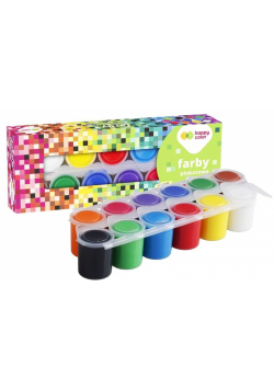 Farby plakatowe Tempera 12 kolorów HAPPY COLOR