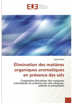 Élimination des matières organiques aromatiques en présence des sels