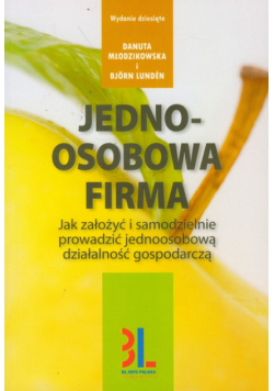 Jednoosobowa firma
