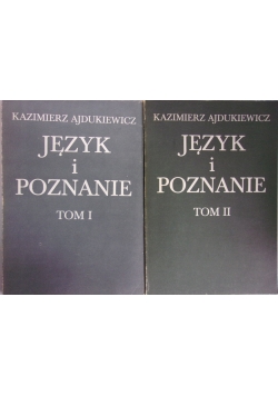 Język i poznanie, tom I-II