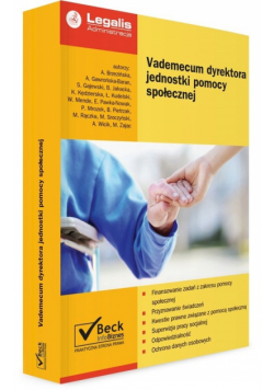 Vademecum dyrektora jednostki pomocy społecznej + CD