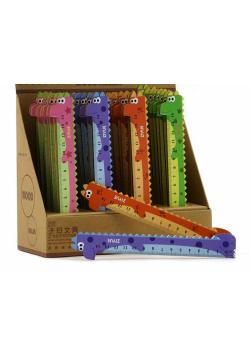 Linijka 14cm dinozaur (36szt)