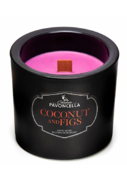 Świeczka sojowa Coconut and Figs czarna 170g