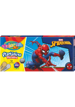 Plastelina Colorino Kids 12 kolorów Spiderman