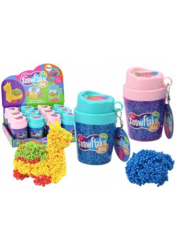 Squishy kulki styropianowe w kubku niebieski