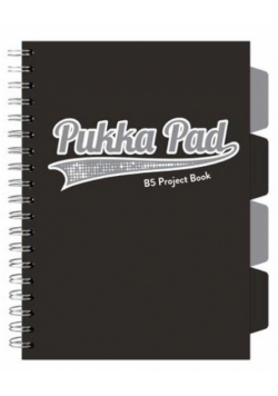 Project Book Black B5/200K kratka czarny (3szt)