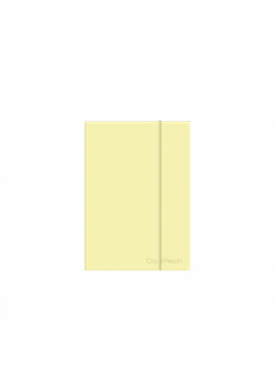 Brulion A5 80k linia z gumką Coolpack pastel powder yellow