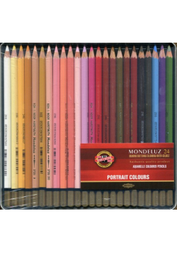 Kredki drewniane Mondeluz 24 kolorów Portrait Colours