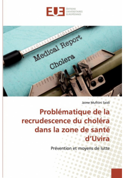 Problématique de la recrudescence du choléra dans la zone de santé d'Uvira