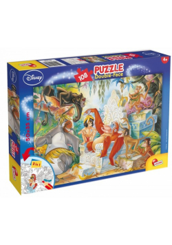 Puzzle dwustronne plus Księga Dżungli 108