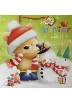 Torba prezentowa słodkie misie Winter