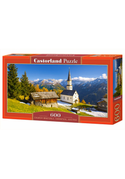 Puzzle 600 Panoramiczne:Church Marterle, Carinthia, Austria