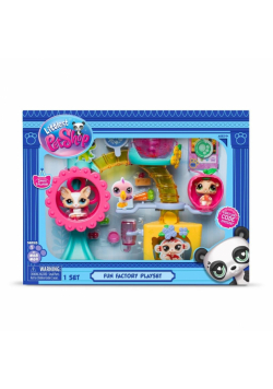 Littlest Pet Shop Zestaw Fabryka zabawy 2 figurki