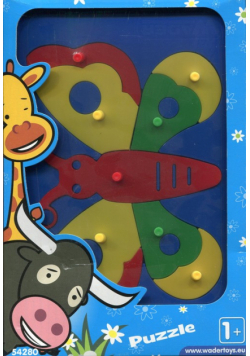 Wader Puzzle edukacyjne motyl