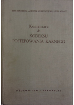 Komentarz do kodeksu postępowania karnego