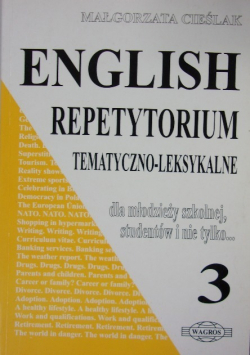 English Repetytorium Tematyczno Leksykalne 3