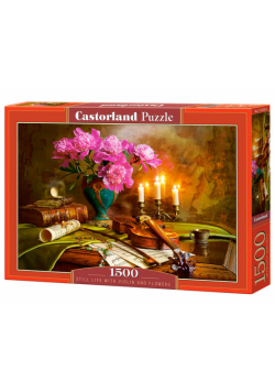 Puzzle 1500 Still Life with Violin and Flowers