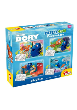 Puzzle dwustronne 4x48 Gdzie jest Dory