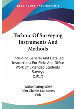 Technic Of Surveying Instruments And Methods
