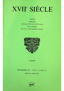 REVUE XVII Siècle Nr 205