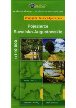 Pojezierze Suwalsko-Augustowskie mapa turystyczna