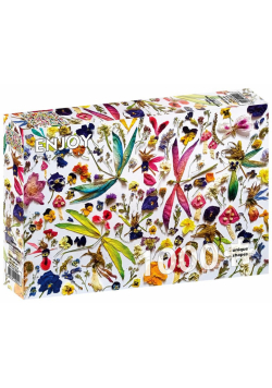 Puzzle 1000 Kwiaty i ważki