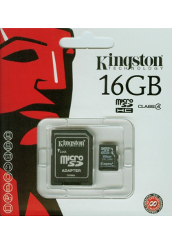 Kingston karta pamięci MicroSDHC 16GB Class 4