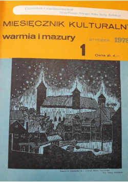 Miesięcznik kulturalny warmia i mazury nr 1 do 12 1978