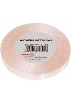 Wstążka satynowa szampańska 12mm x 32m