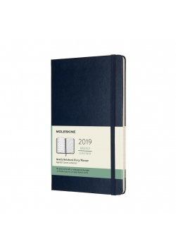 Kalendarz 2019 tygodniowy 12ML tw. szafirowy