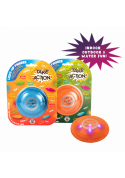 Frisbee kieszonkowe świecące 1 szt. mix