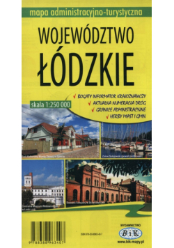 Województwo łódzkie Mapa administracyjno-turystyczna