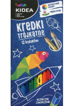 Kredki trójkątne Kidea 12 kolorów