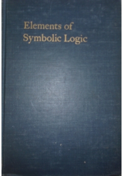 Elements of Symbolic Logic, 1948 r.
