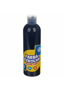 Farba szkolna naturalna tempera Astra 250 ml czarna