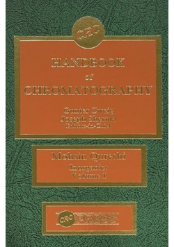 CRC Handbook of Chromatography Inorganics Volume I Qureshi Mohsin ed