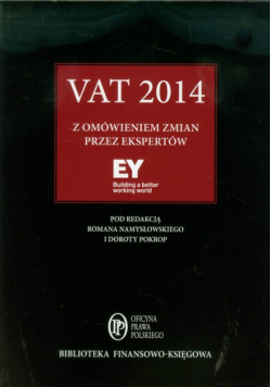 VAT 2014 z omówieniem zmian przez ekspertów EY