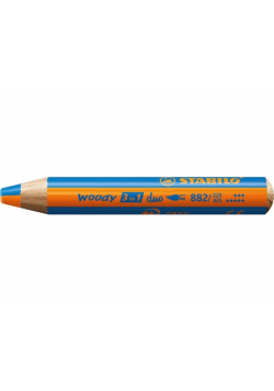 Kredka Woody 3w1 Duo pomarańcz/niebieski (5szt)