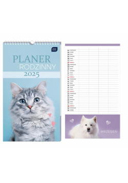 Kalendarz 2025 planer rodzinny Zawierzak